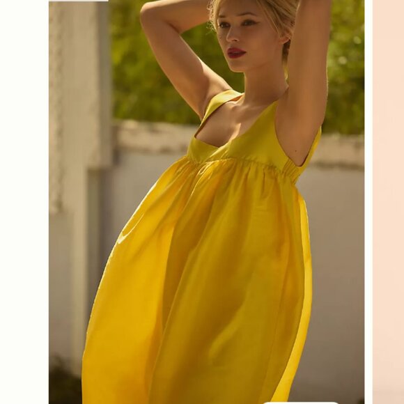 Brand New Pinnacle by Shruti Sancheti Square-Neck Babydoll Maxi Dress - Picture 8 of 9